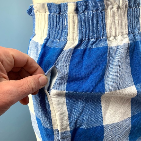 J. Crew Blue and White Checkered Sidewalk Skirt - Picture 4 of 7